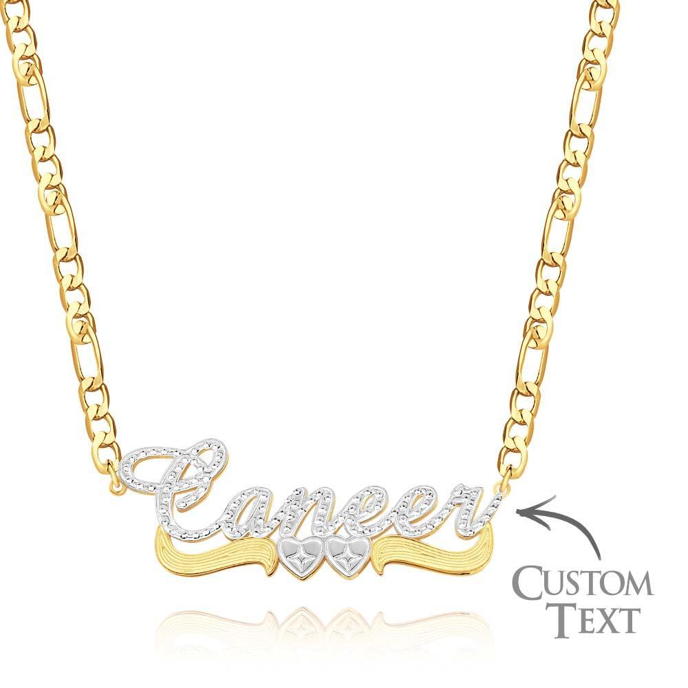 Custom Hip Hop Name Necklace Personalized Bling Metal Necklace Gifts for Men - soufeelus
