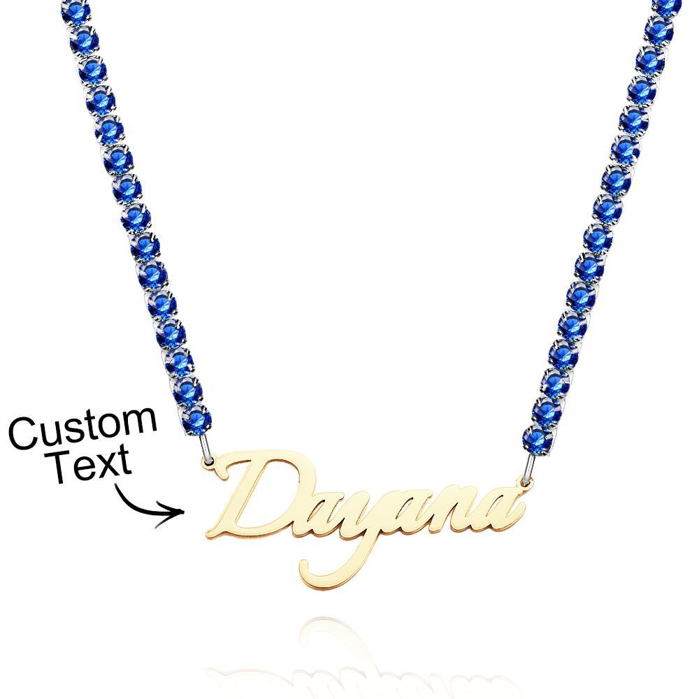 Custom Name Necklace Tennis Chain Fashion Gift - soufeelus