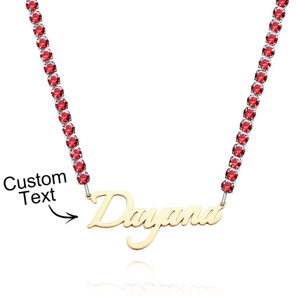 Custom Name Necklace Tennis Chain Fashion Gift - soufeelus