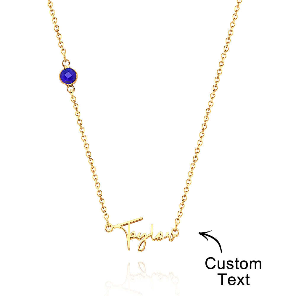 Custom Name Necklace with Diamonds Fashion Necklace for Her - soufeelus