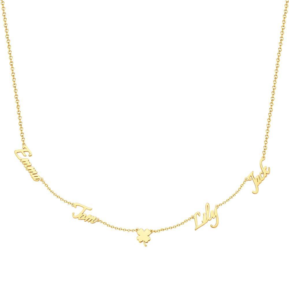 Custom Name and Pave Heart Charm Necklace Stylish Jewelry Gift For Women - soufeelus