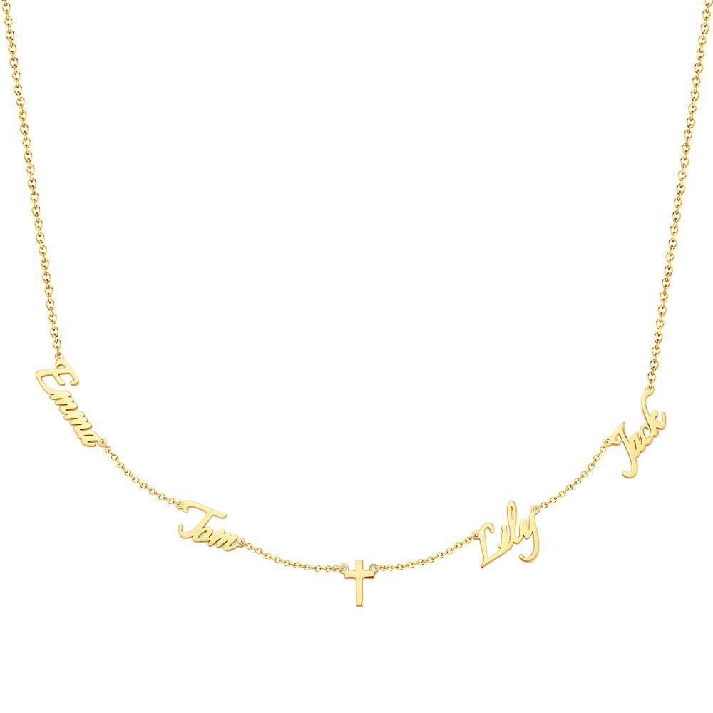 Custom Name and Pave Heart Charm Necklace Stylish Jewelry Gift For Women - soufeelus