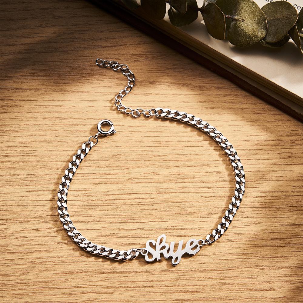 Custom Name Bracelet Personalized Fashion Bracelet Gift for Men - soufeelus