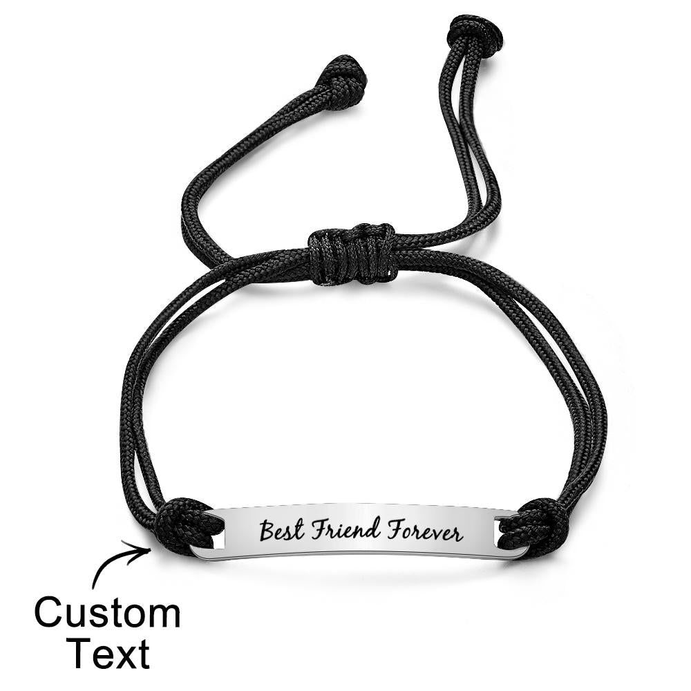 Custom Engraved Couples Bracelet Gift for Wedding Gift - soufeelus
