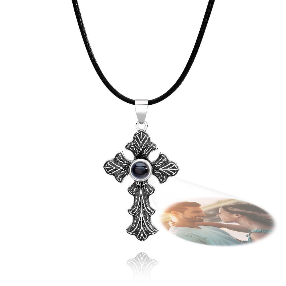 Custom Projection Necklace Totem Cross Fashion Gift for Men - soufeelus