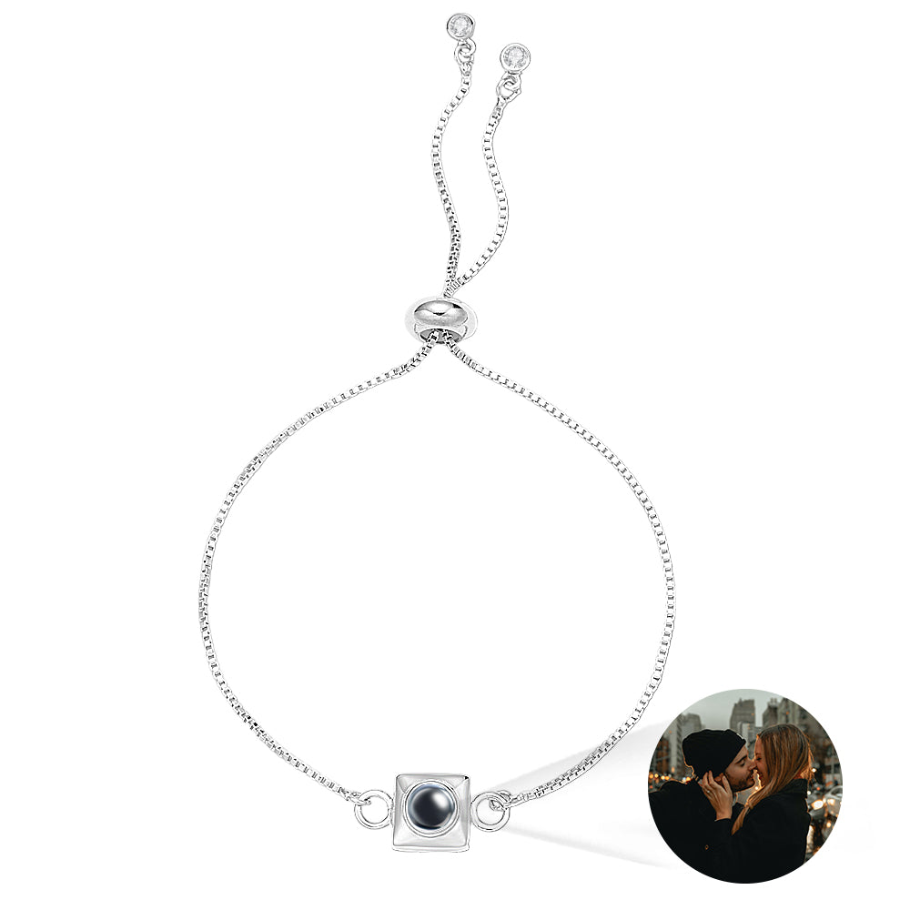 Custom Projection Bracelet Square Simple Gift for Her - soufeelus