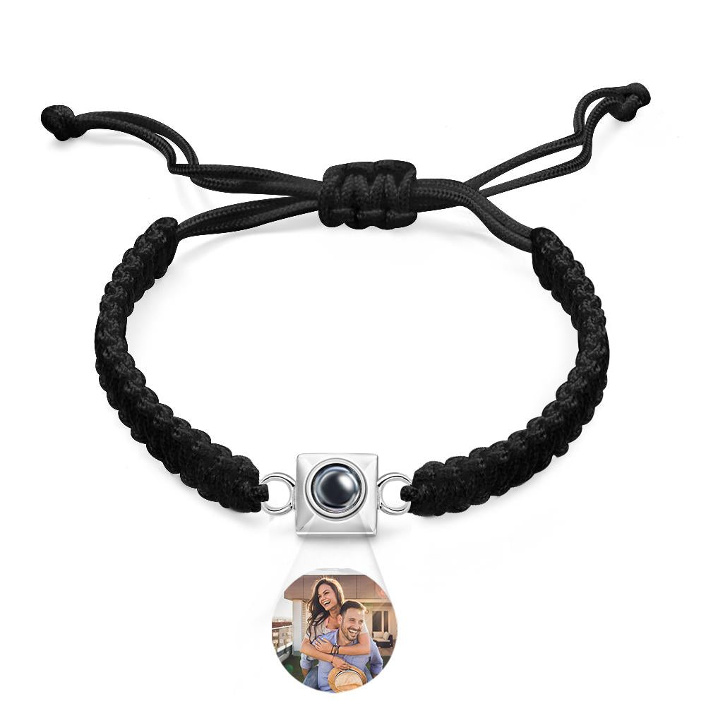 Custom Projection Bracelet Weave Fashion Gift for Men - soufeelus