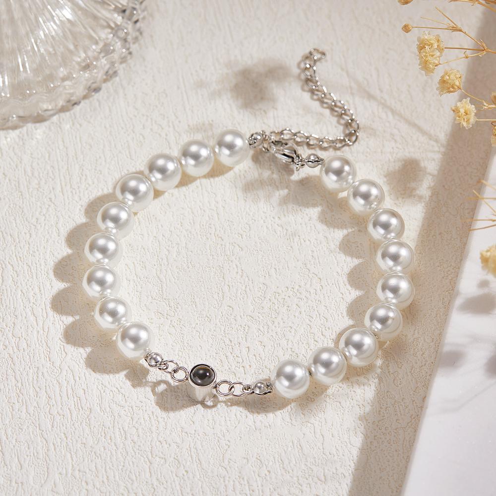 Custom Projection Bracelet Pearl Romantic Gift - soufeelus