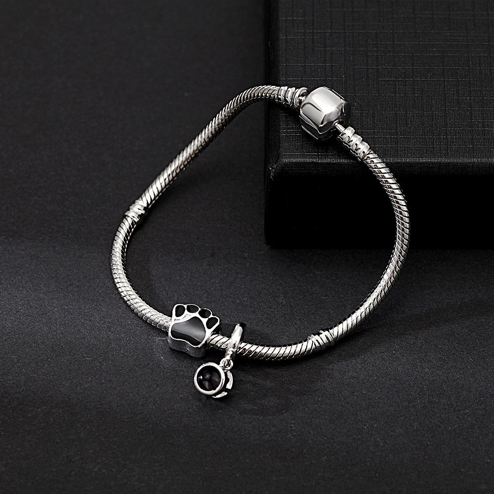 Personalized Picture Projection Bracelet with Cute Ornaments Best Gift for Her - soufeelus