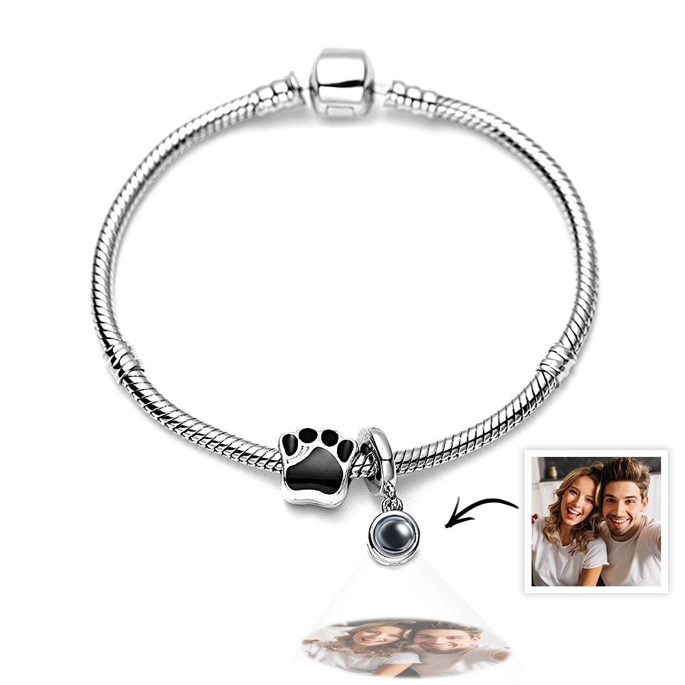 Personalized Picture Projection Bracelet with Cute Ornaments Best Gift for Her - soufeelus