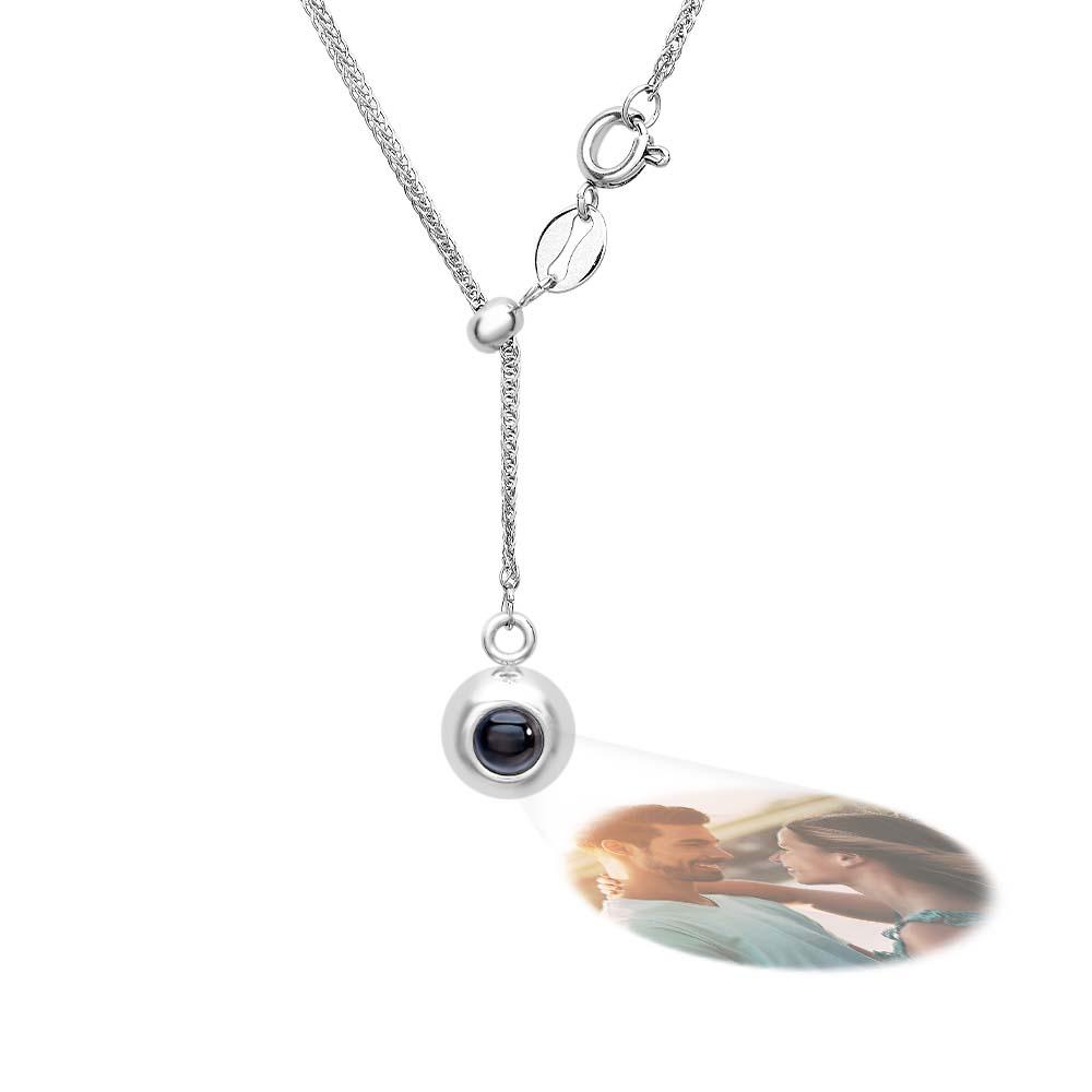 Custom Projection Necklace Simple Pendant Gift for Her - soufeelus