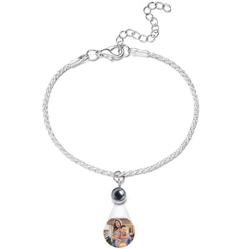 Custom Projection Cauliflower Chain Bracelet Gift for Her