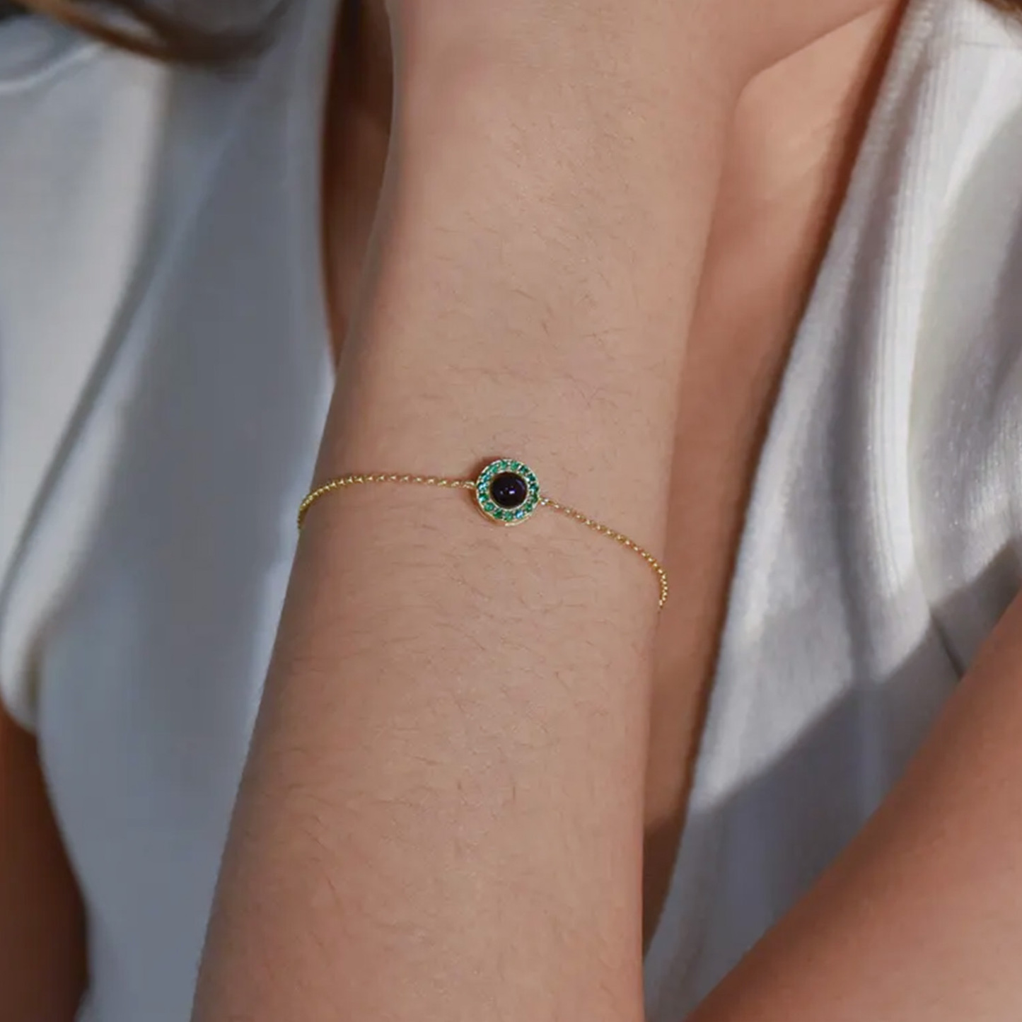 Photo Projection Bracelet with Birthstone Photo Memorial Bracelet Bubble Bracelet Picture Inside Bracelet Best Friend Gift