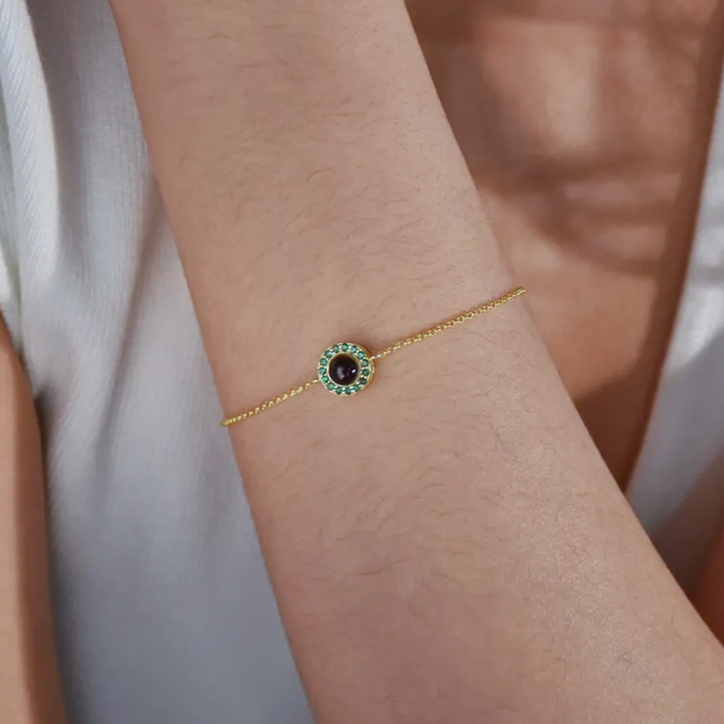 Photo Projection Bracelet with Birthstone Photo Memorial Bracelet Bubble Bracelet Picture Inside Bracelet Best Friend Gift
