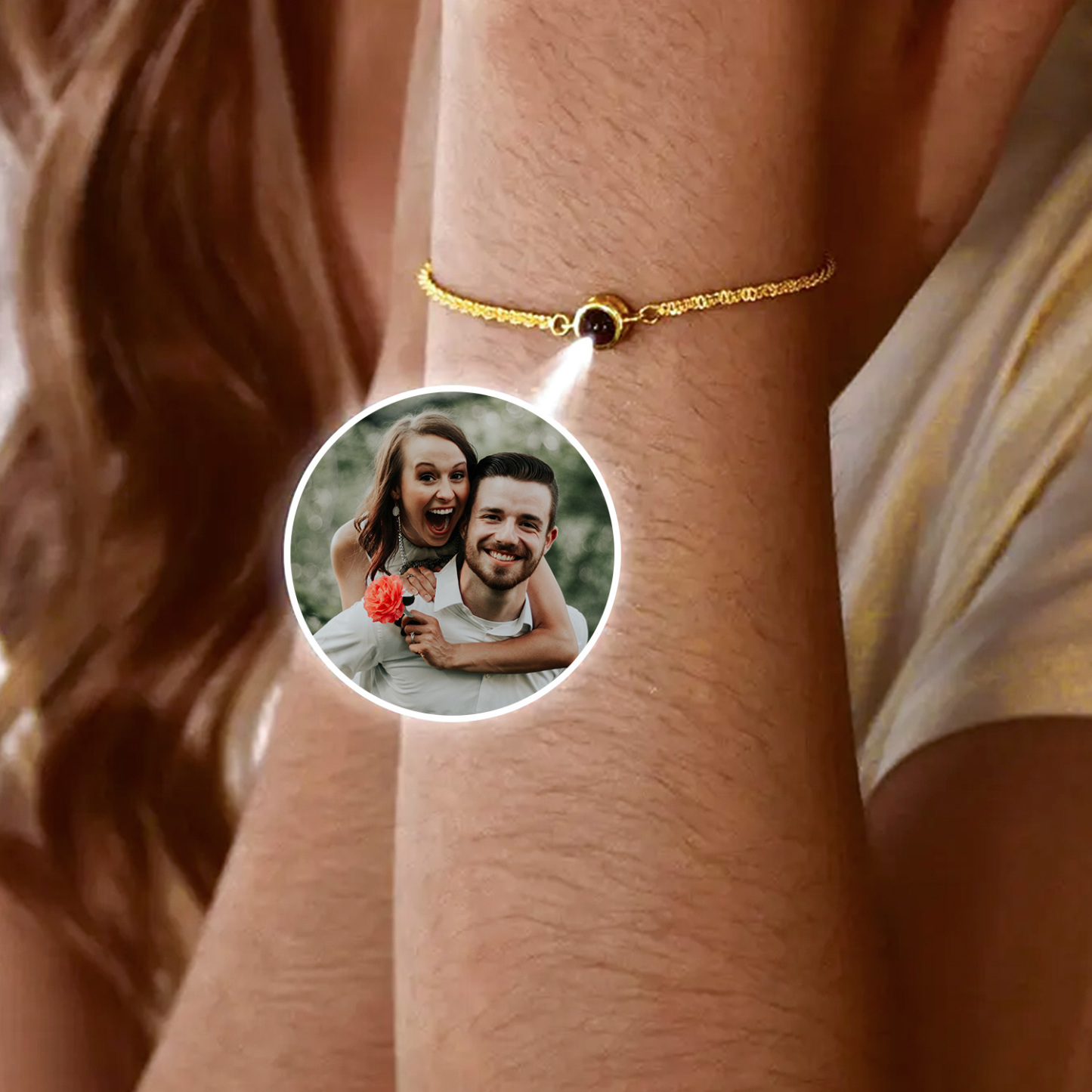 Personalized Projection Bracelet with Photo Personalized Photo Bracelet for Woman Memorial Gift