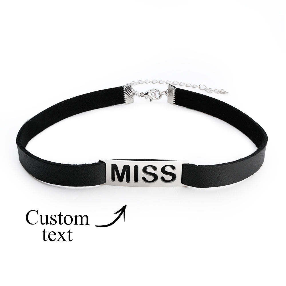 Personalized Name Necklace Fashion Special Hollow Text Choker Gifts For Her - soufeelus