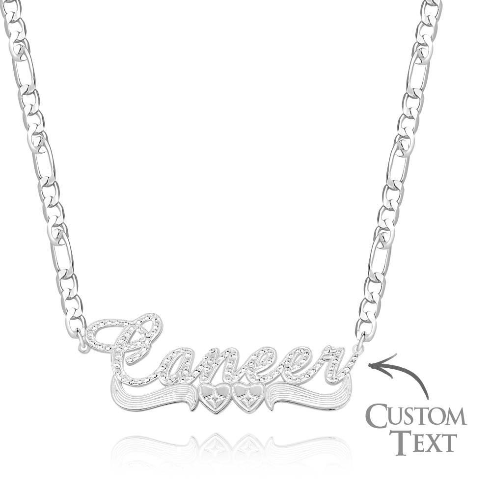 Custom Hip Hop Name Necklace Personalized Bling Metal Necklace Gifts for Men - soufeelus