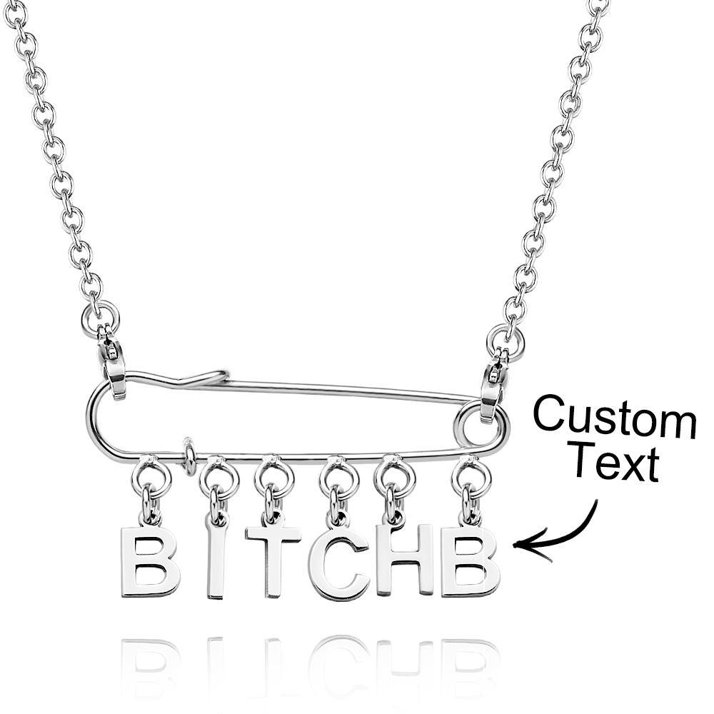 Custom Name Necklace Punk Aesthetic Girls Necklaces Paperclip Necklace - soufeelus