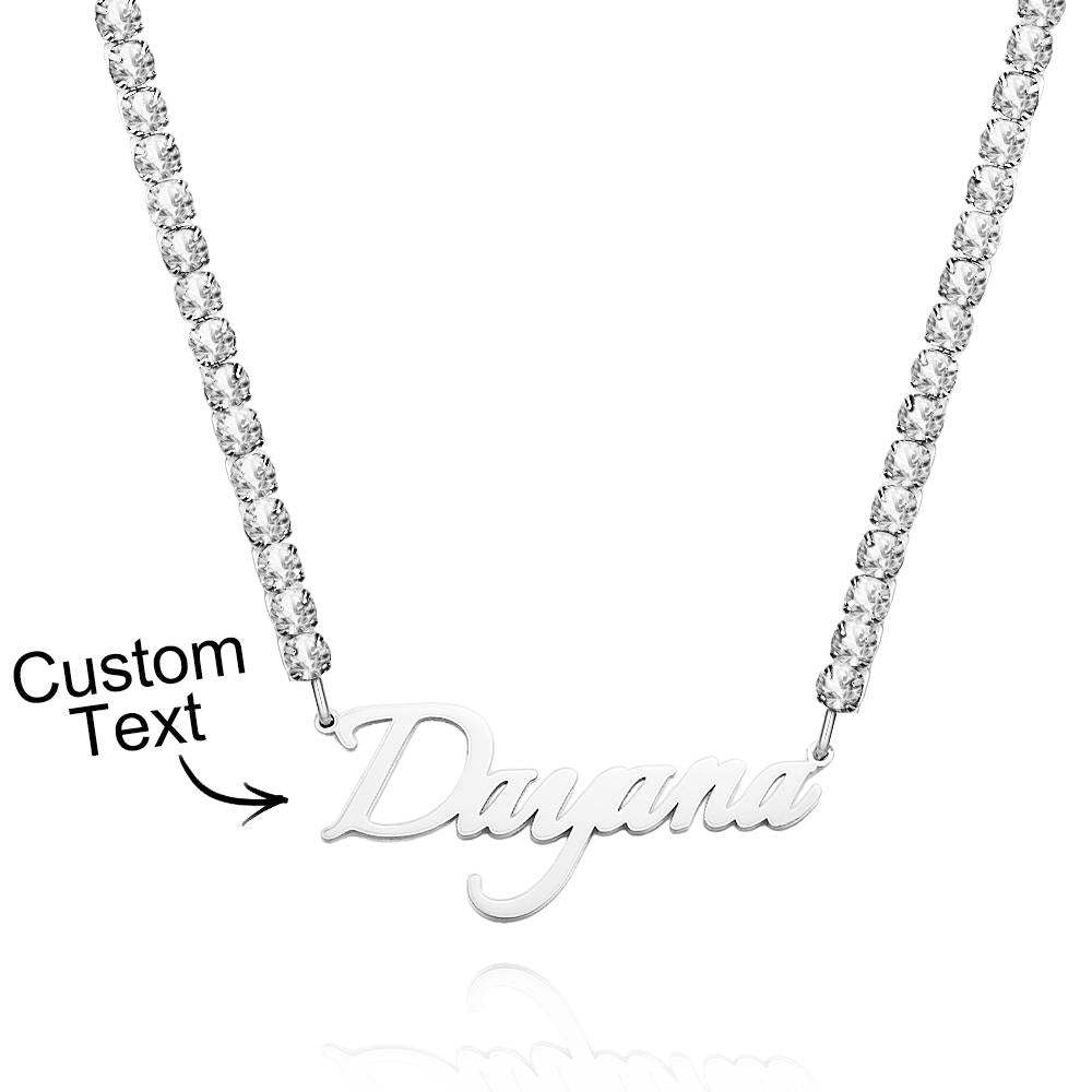 Custom Name Necklace Tennis Chain Fashion Gift - soufeelus