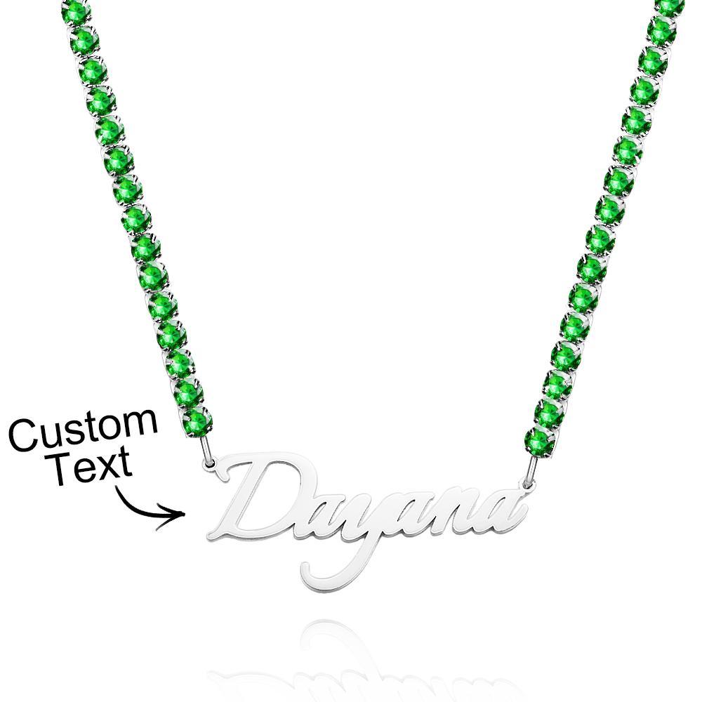 Custom Name Necklace Tennis Chain Fashion Gift - soufeelus