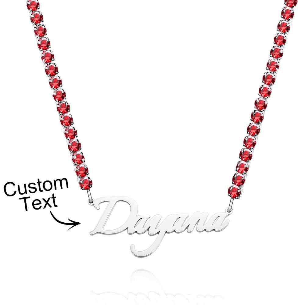 Custom Name Necklace Tennis Chain Fashion Gift - soufeelus