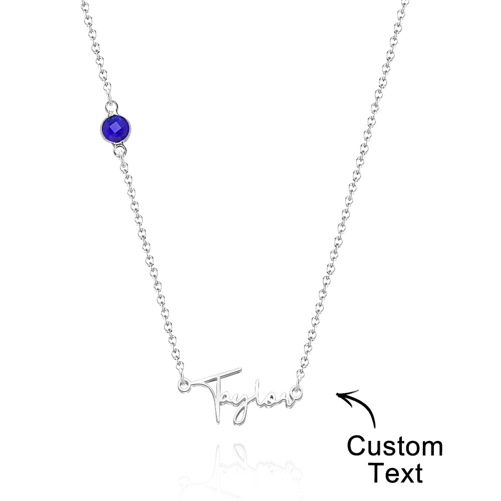 Custom Name Necklace with Diamonds Fashion Necklace for Her - soufeelus
