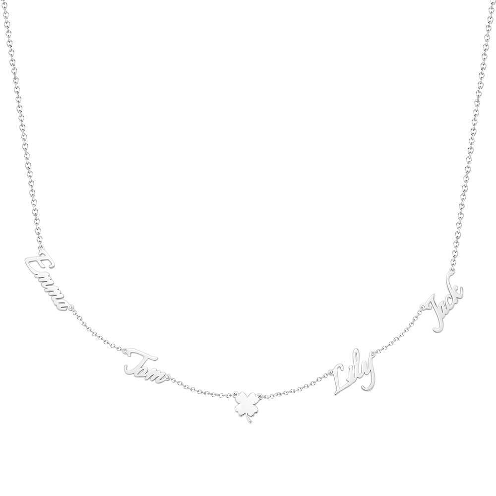 Custom Name and Pave Heart Charm Necklace Stylish Jewelry Gift For Women - soufeelus