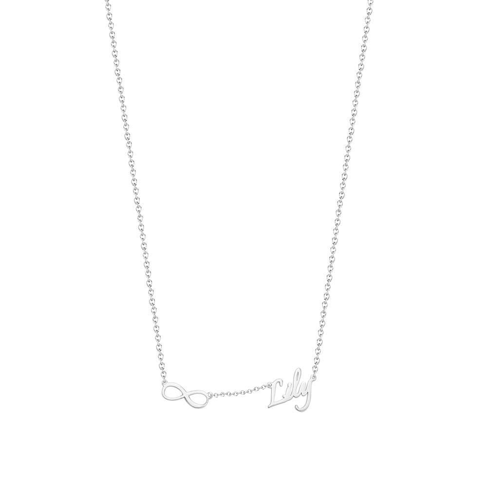 Custom Name and Pave Heart Charm Necklace Stylish Jewelry Gift For Women - soufeelus