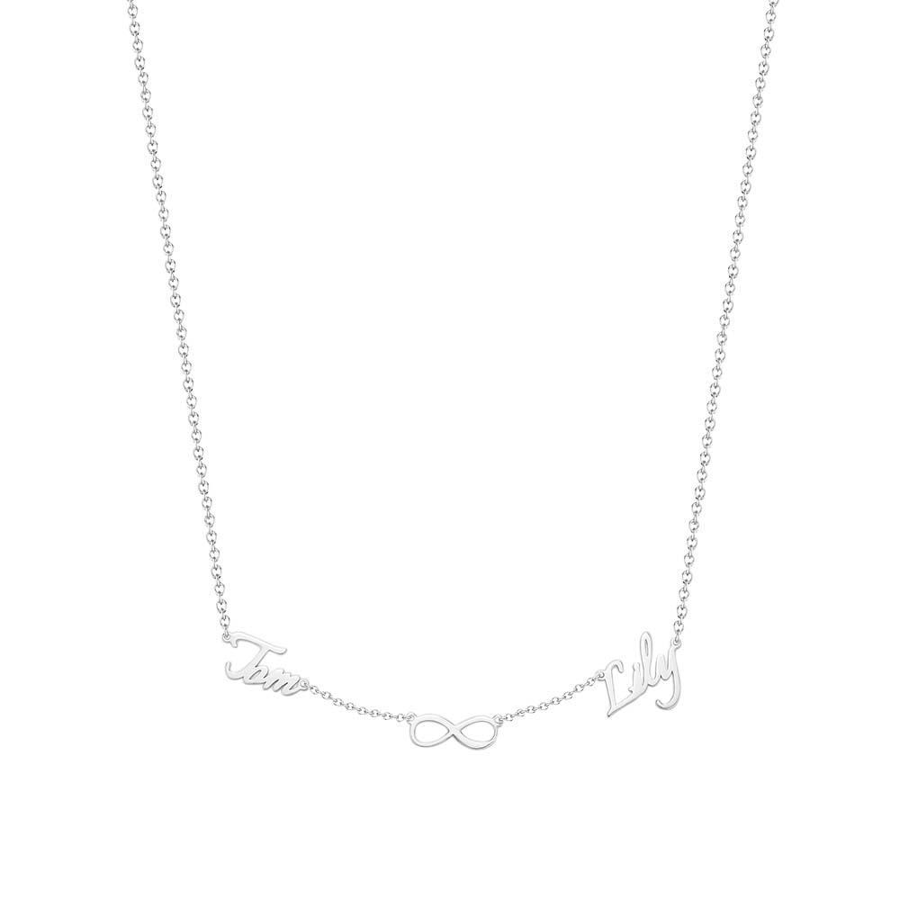Custom Name and Pave Heart Charm Necklace Stylish Jewelry Gift For Women - soufeelus