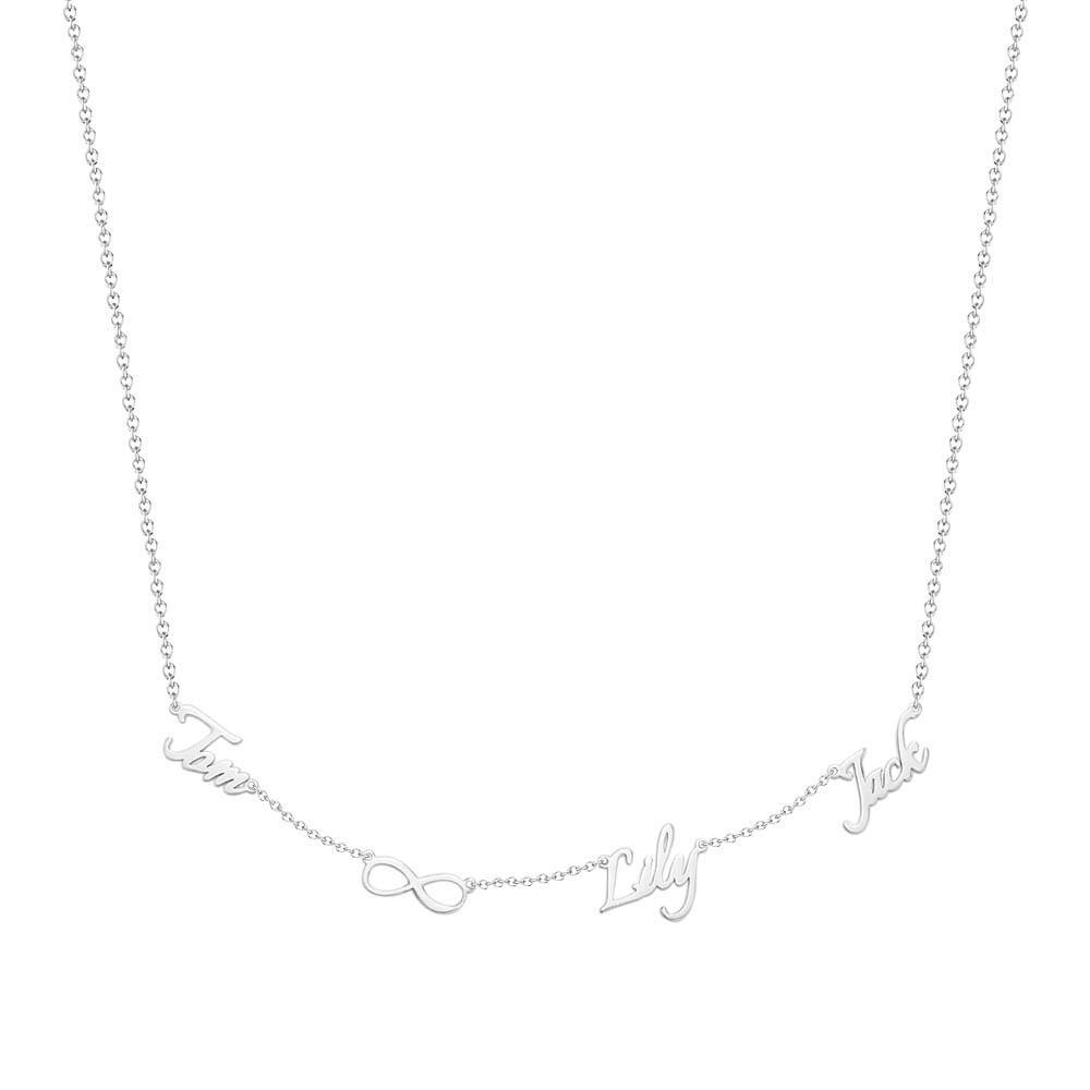Custom Name and Pave Heart Charm Necklace Stylish Jewelry Gift For Women - soufeelus