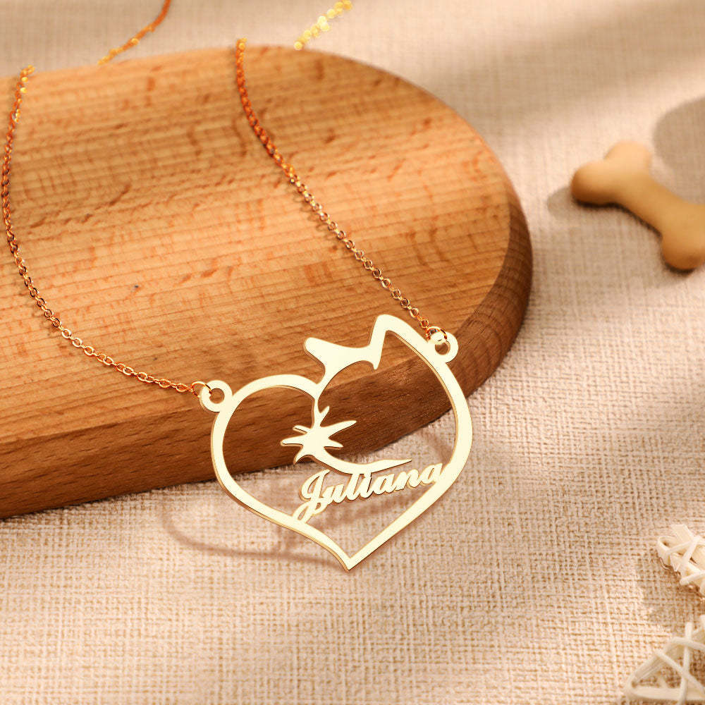 Personalized Heart Pet Memorial Necklace Memorial Gift for Her - soufeelus