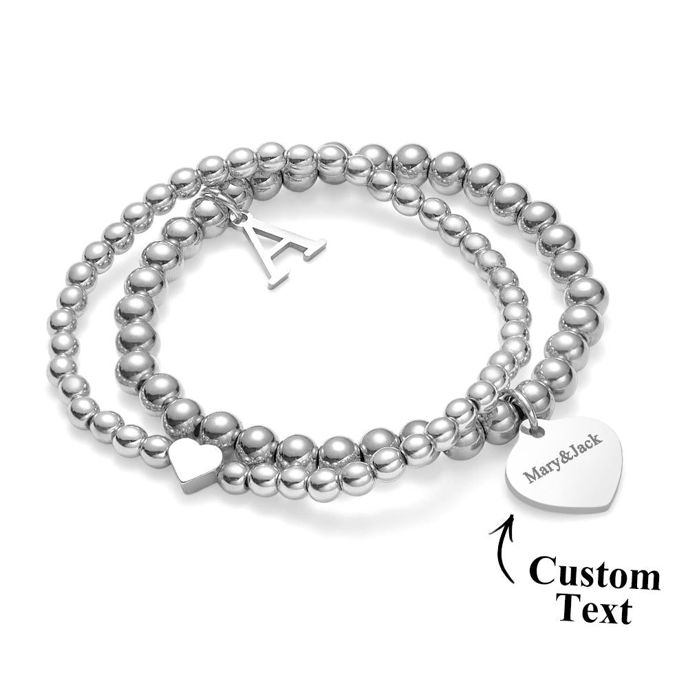 Custom Name Bracelet Initial Metal Gift - soufeelus