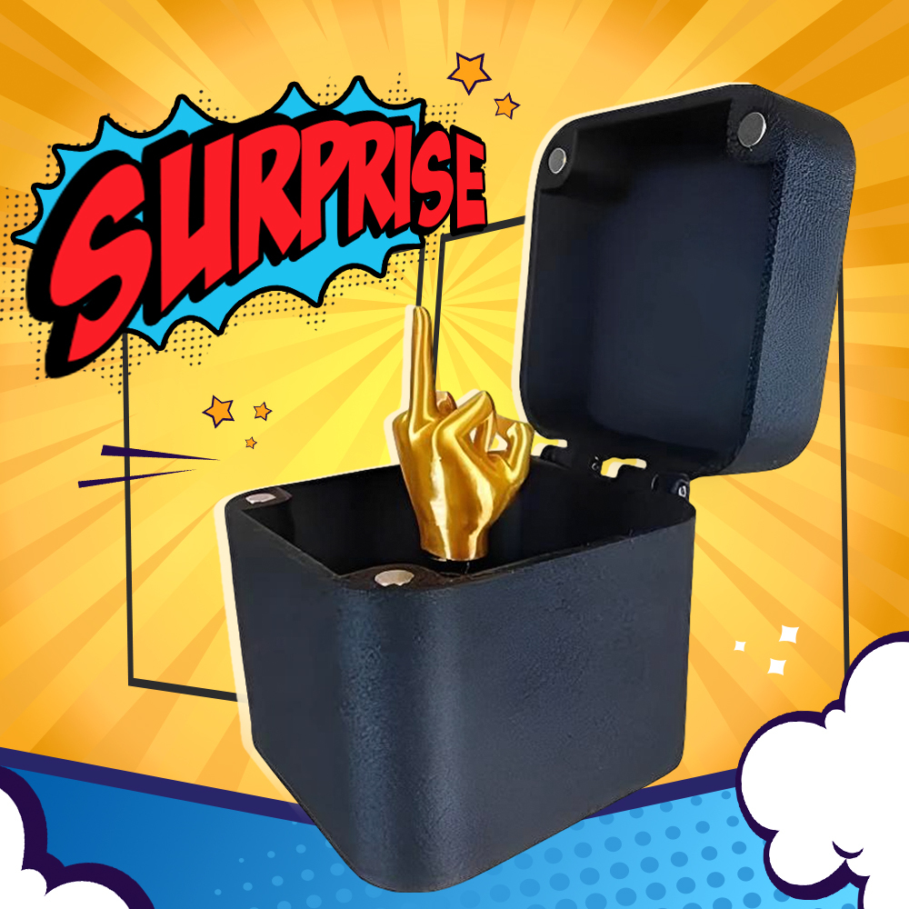 Custom Text Middle Finger in A Box Middle Finger Surprise Gift Box Just for You Middle Finger Gift