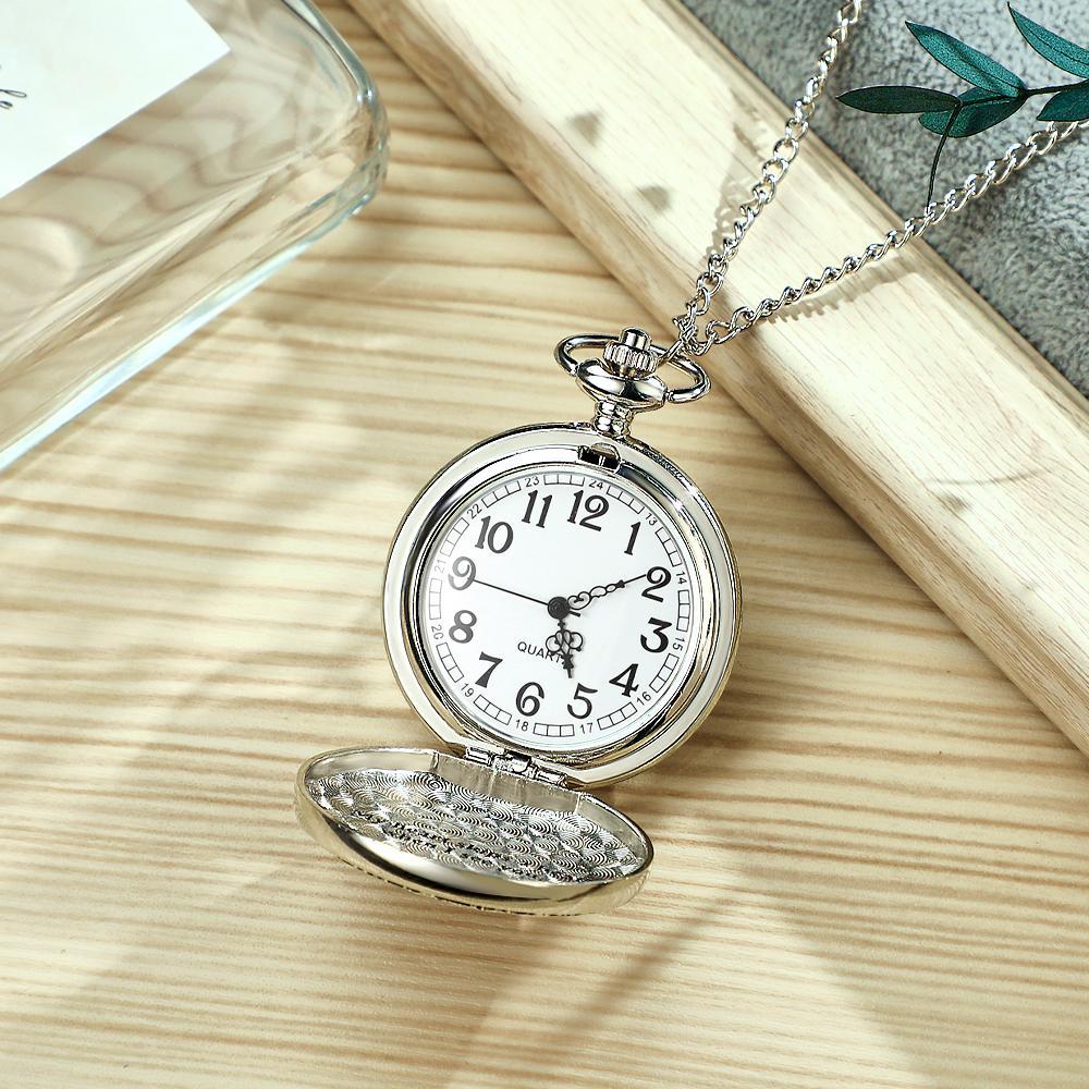 Custom Photo and Engravable Pocket Watch Personalised Vintage Pocket Watchs Gift - soufeelus