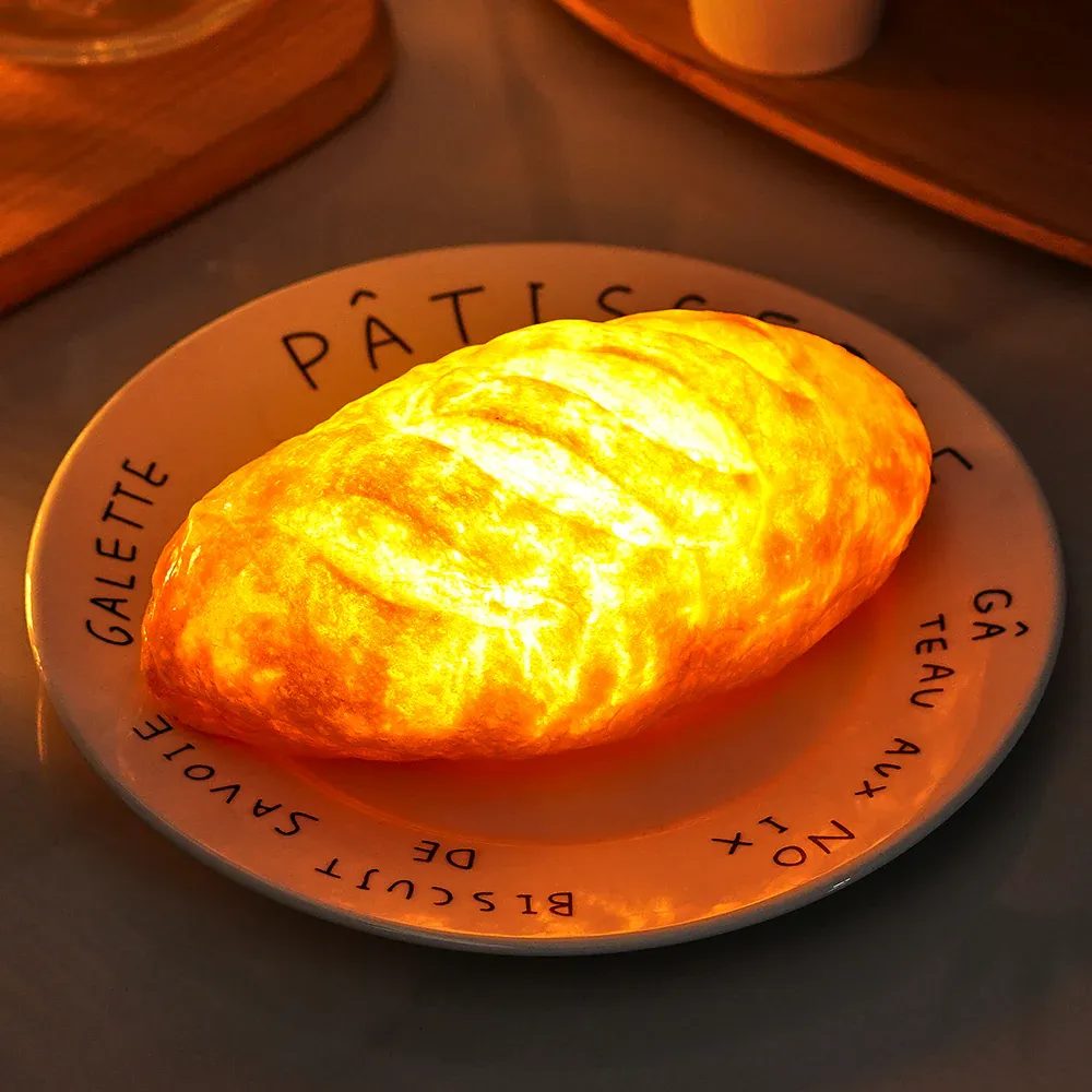 Croissant Bread Lamp Battery Powered LED Light New Home Gifts Housewarming Gifts - soufeelus