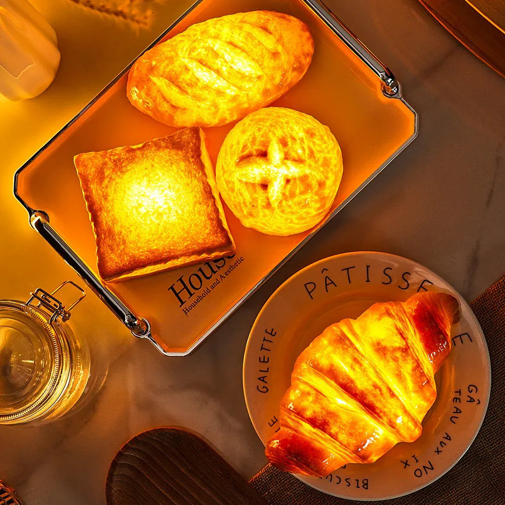 Croissant Bread Lamp Battery Powered LED Light New Home Gifts Housewarming Gifts - soufeelus