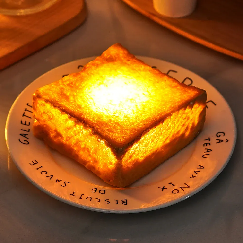 Croissant Bread Lamp Battery Powered LED Light New Home Gifts Housewarming Gifts - soufeelus