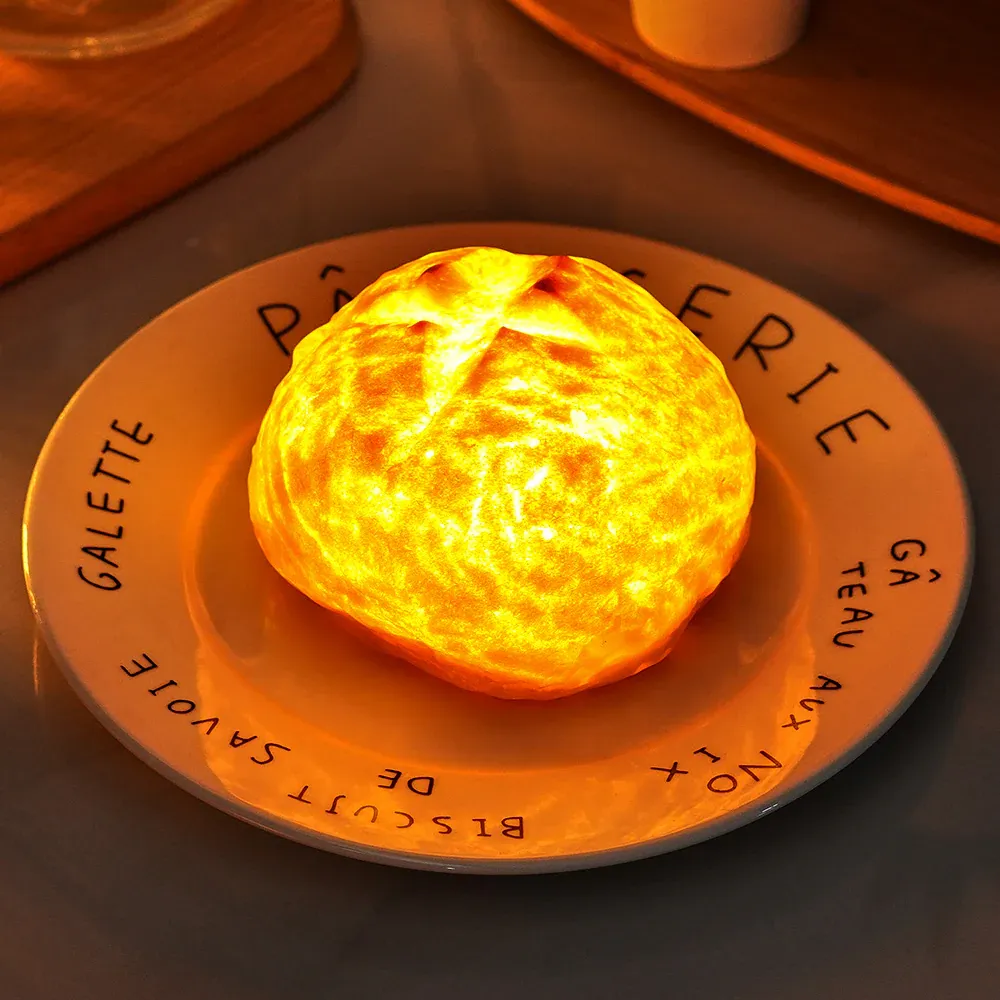 Croissant Bread Lamp Battery Powered LED Light New Home Gifts Housewarming Gifts - soufeelus