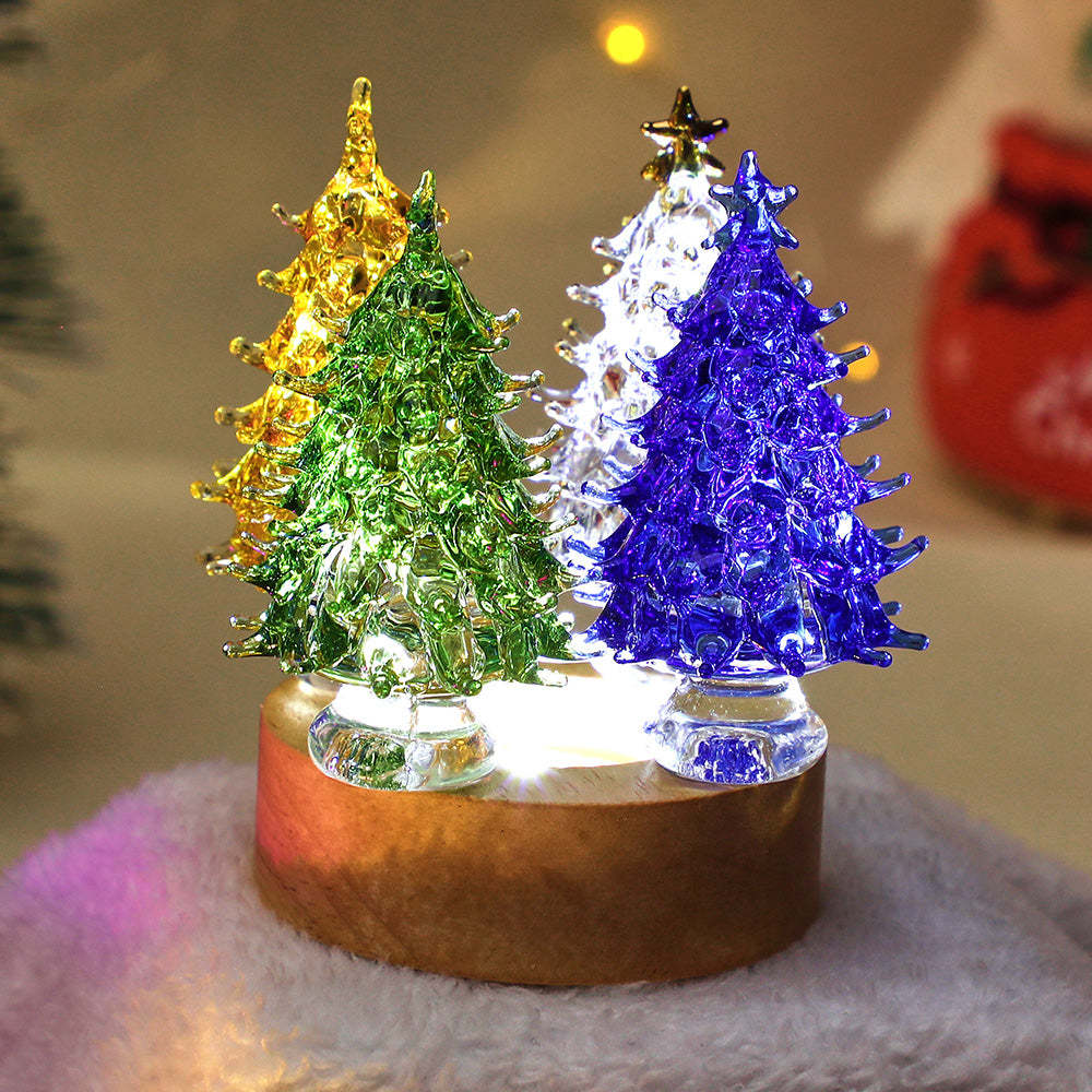 USB Wooden Round Base - White Light - soufeelus
