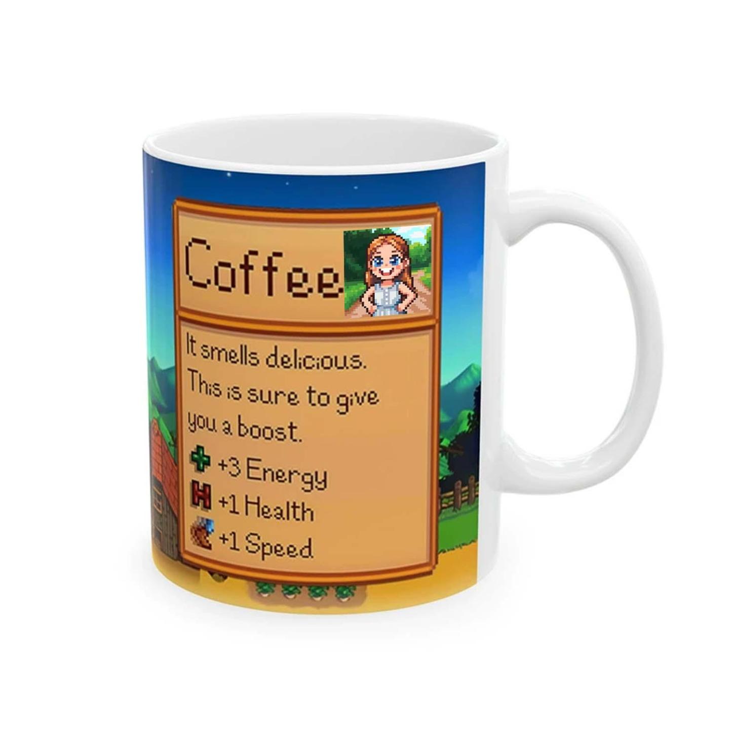 Custom Pixel Style Photo Mug Stylish Coffee Mug for Home & Office Heat-Resistant Tea Cup with Unique Designs Best Gift for Her