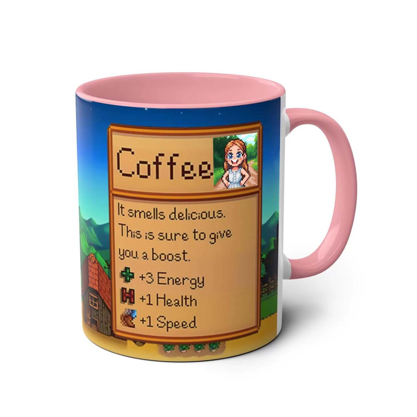 Custom Pixel Style Photo Mug Stylish Coffee Mug for Home & Office Heat-Resistant Tea Cup with Unique Designs Best Gift for Her