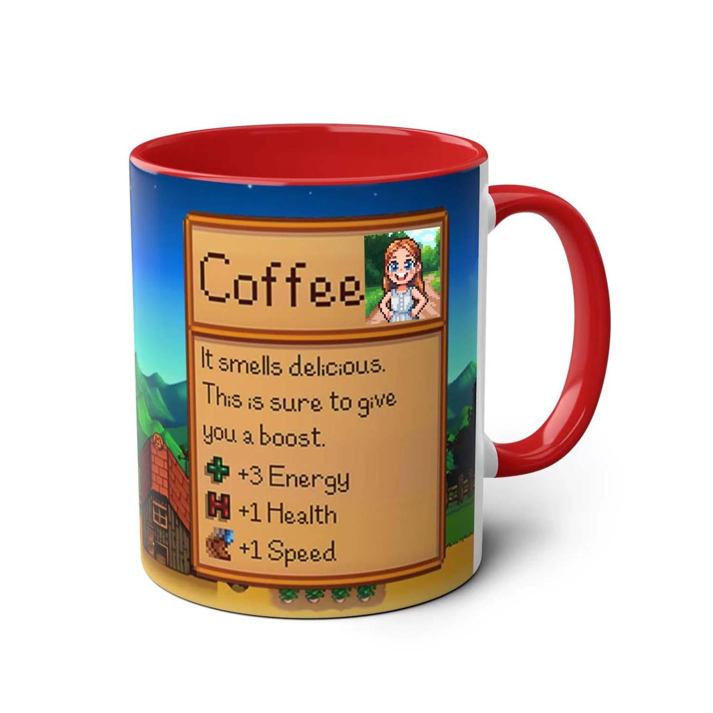 Custom Pixel Style Photo Mug Stylish Coffee Mug for Home & Office Heat-Resistant Tea Cup with Unique Designs Best Gift for Her