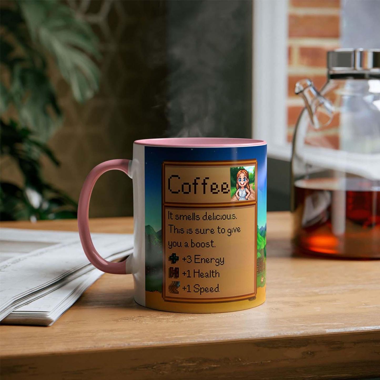 Custom Pixel Style Photo Mug Stylish Coffee Mug for Home & Office Heat-Resistant Tea Cup with Unique Designs Best Gift for Her
