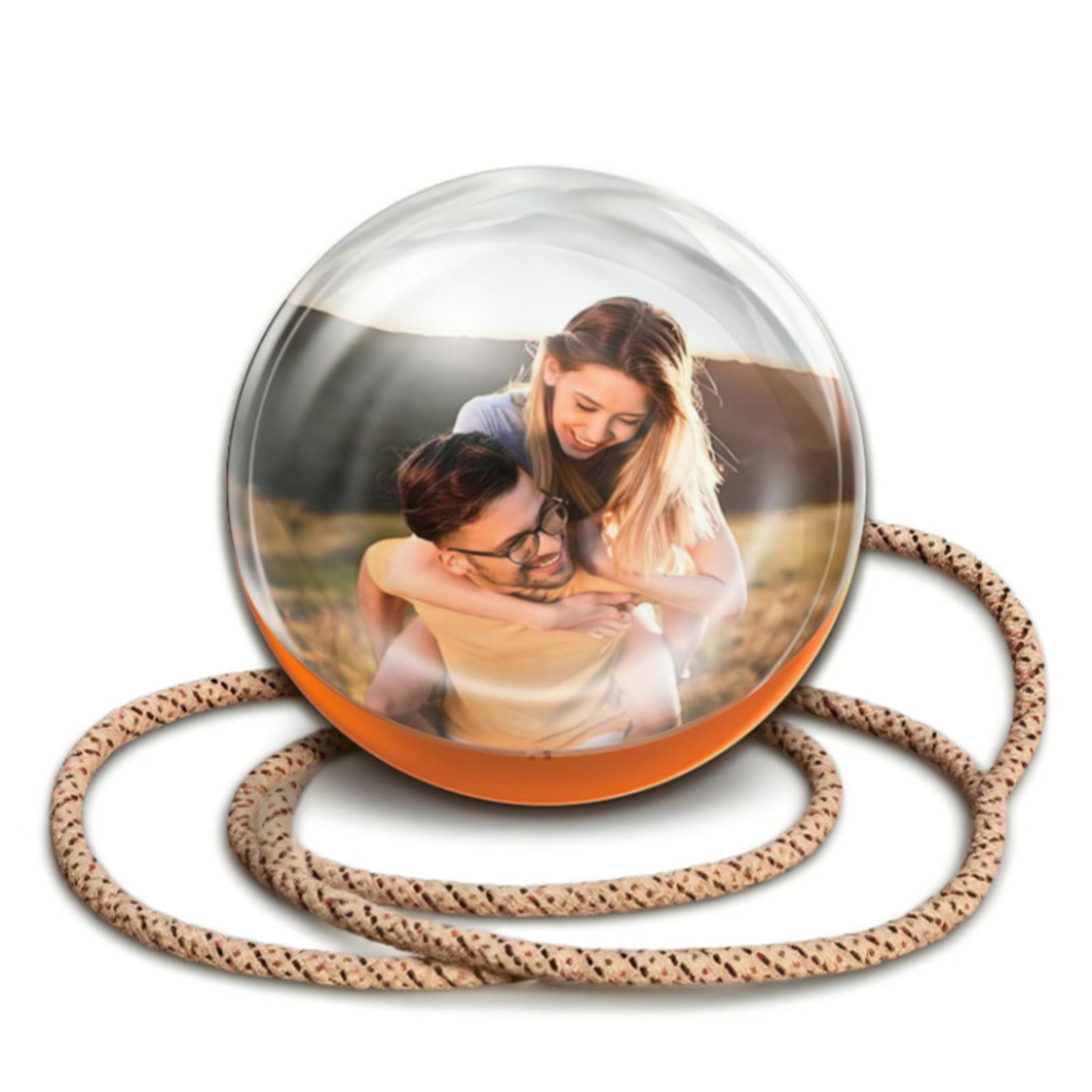 2.7inch Crystal Ball with Electronic Display – DIY Video Import Possible – Unique Gift for Home & Office – Customizable Light-Up Sphere