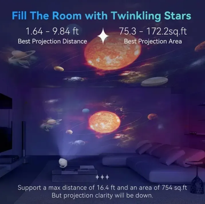 Star Projector LED Lights for Bedroom Night Light - soufeelus