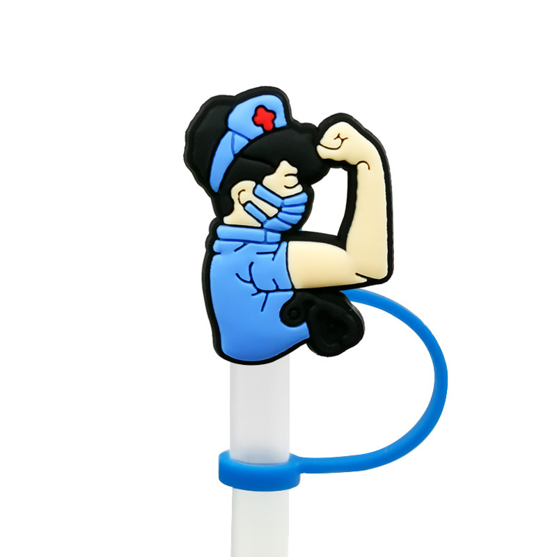 Nurse Silicone Straw Protective Cover