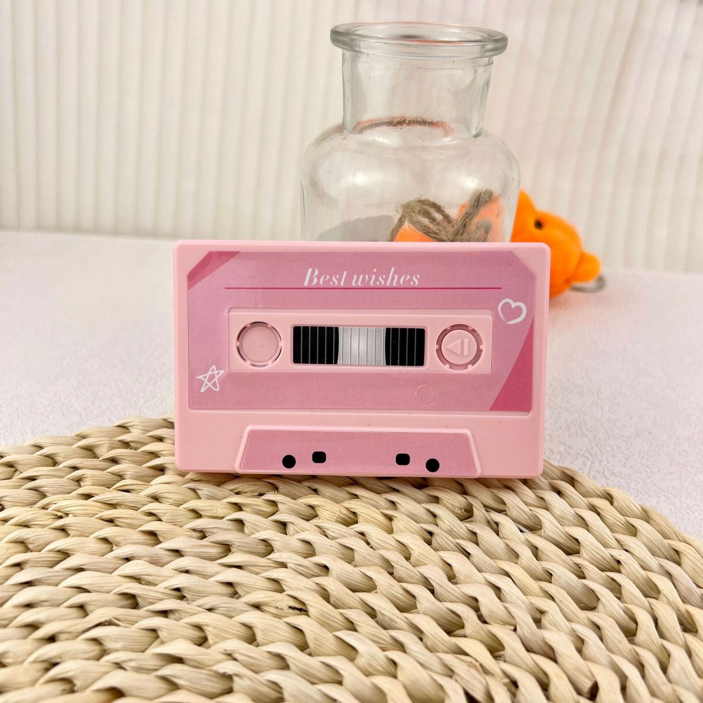 Personalized Vintage Recordable Cassette Phonograph Music Box Birthday Card Wish