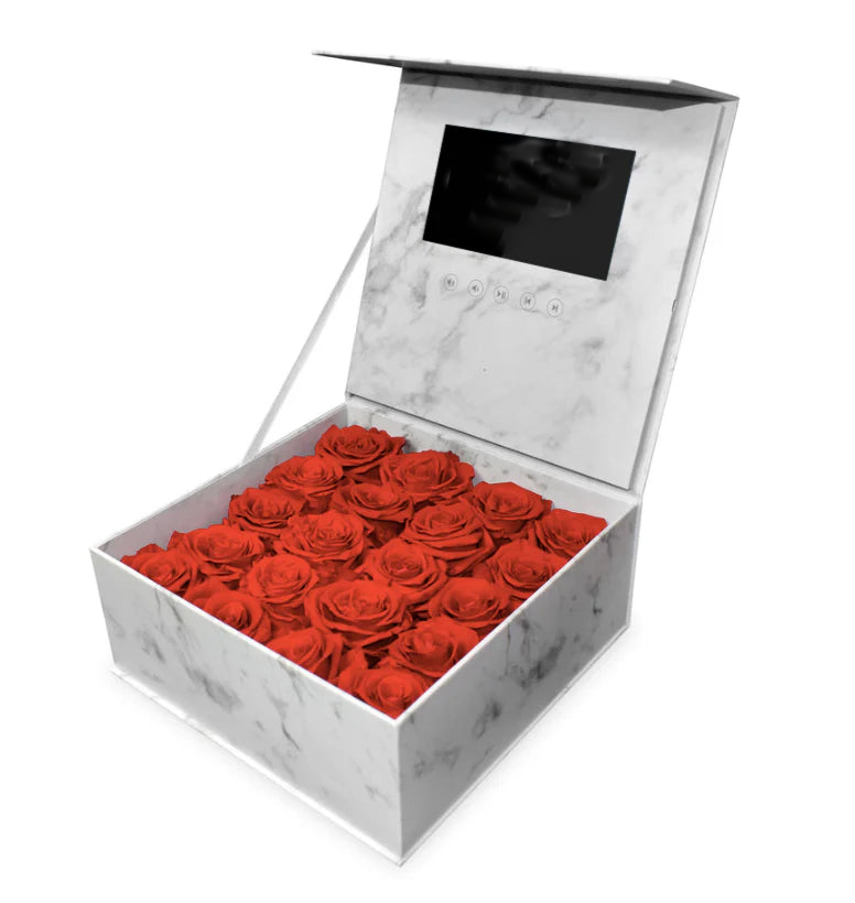 Video Rose Box 7-inch Screen Can Upload Video Yourself Gift For Loved One Valentine's Day Gifts - soufeelus