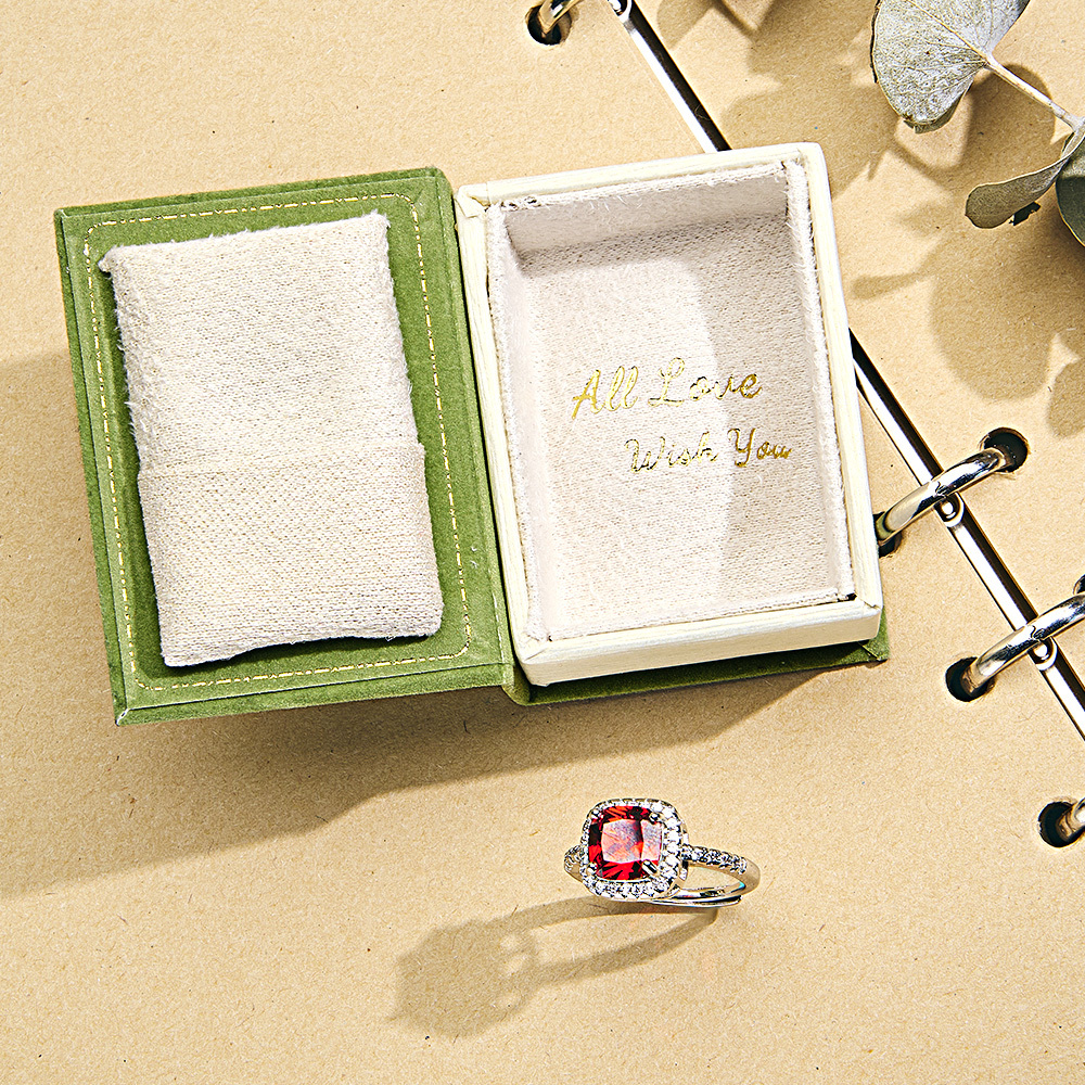 Book Shape Box with Adjustable Ring Multicolor Valentine's Day Gift For Lover For Her - soufeelus