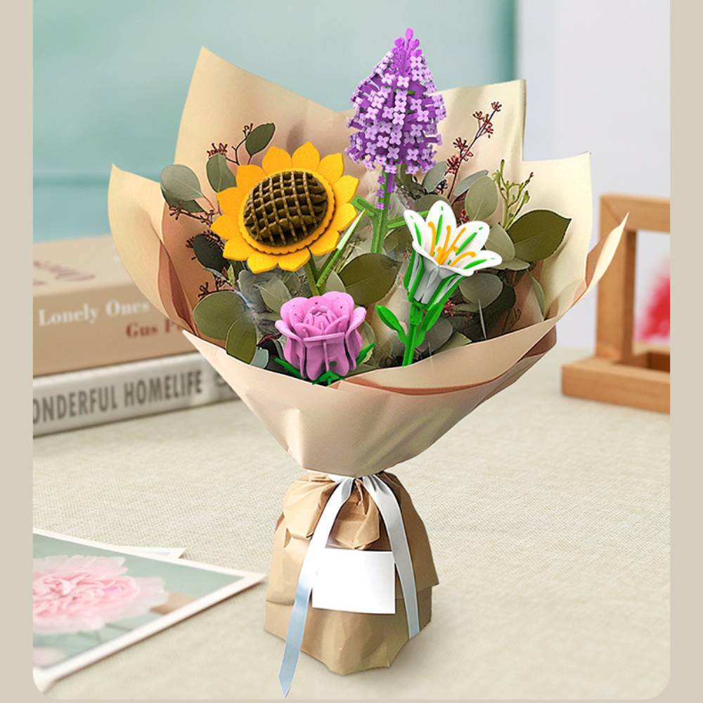 DIY Wooden Flower Puzzle 3D Puzzle Mother's Day Gifts for Mum - soufeelus
